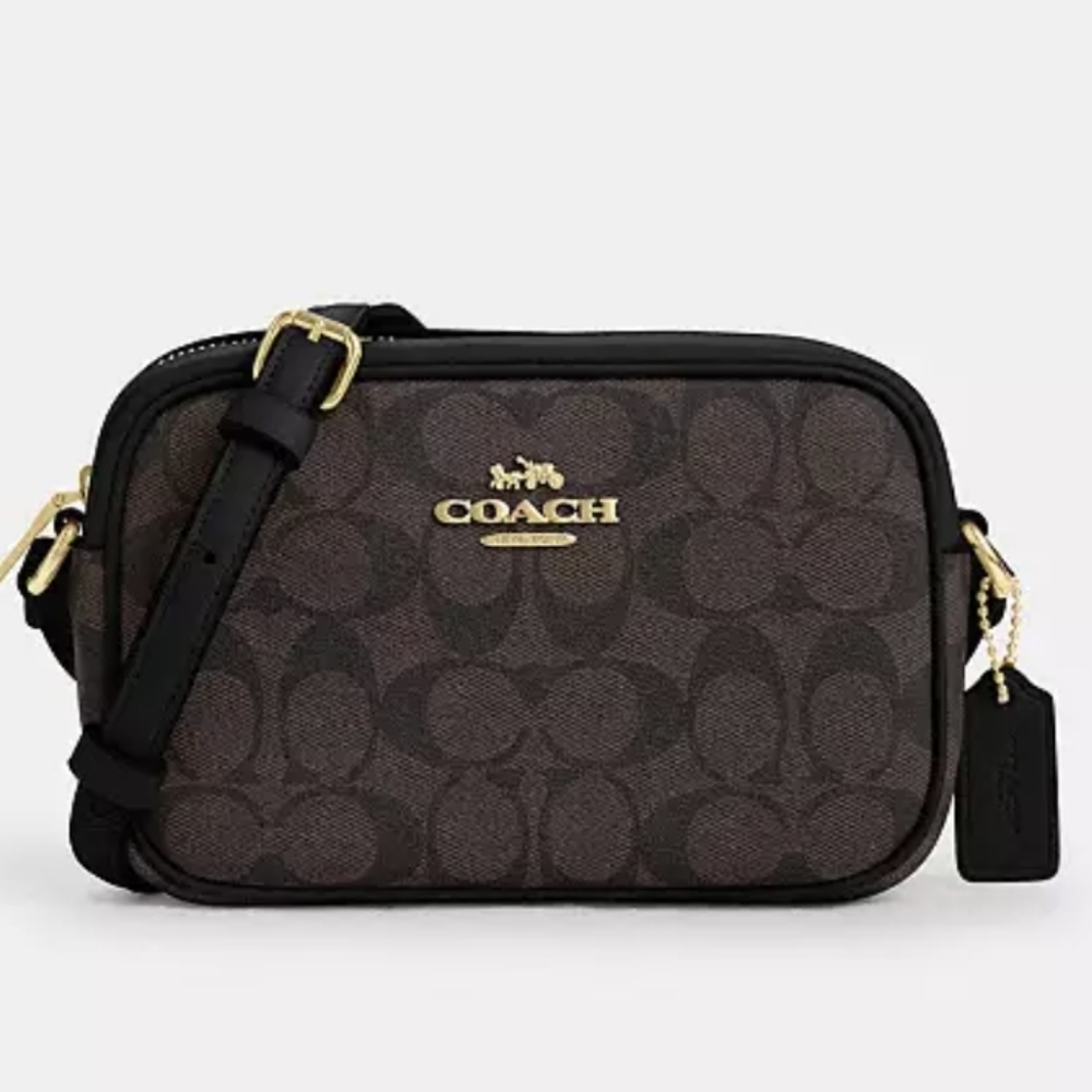 Coach...Mini Jamie Camera Bag  In Signature Canvas